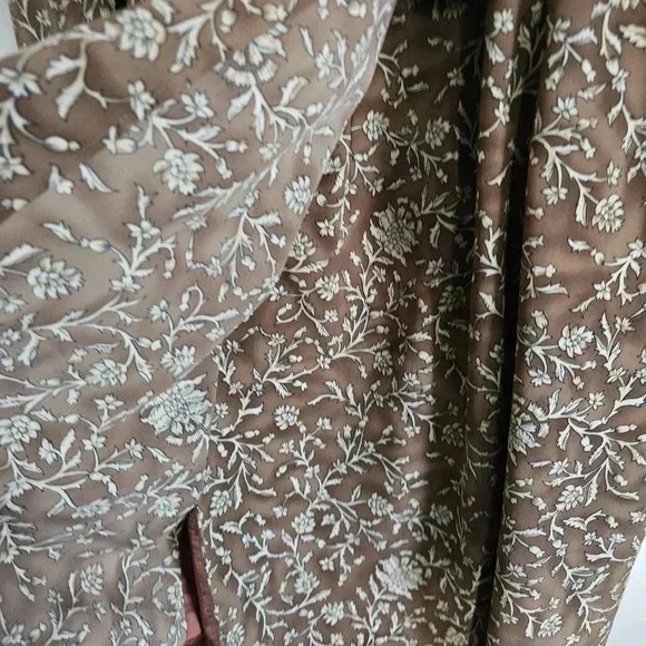 Studio By Pat Argenti Brown Floral Dress Jacket Women’s 14 NWT - Picture 4 of 12